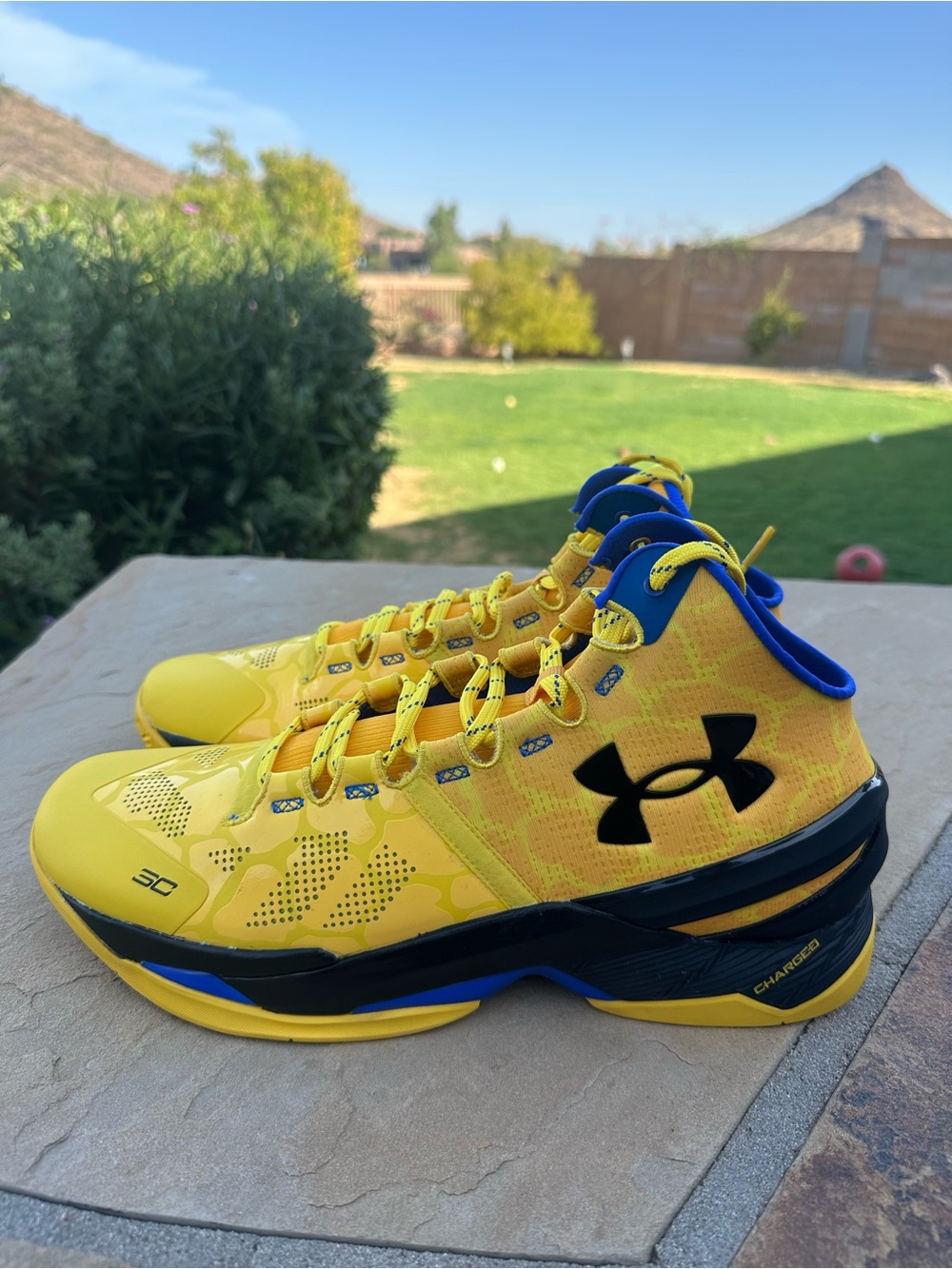 Under Armour Curry 2 Double Bang Basketball Shoes 3026281-700 Men’s Size 11.5